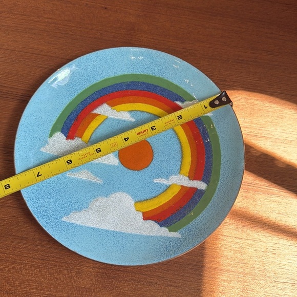 vintage mid-century modern enameled copper plate  Annemarie Davidson 1960s. - Picture 6 of 6